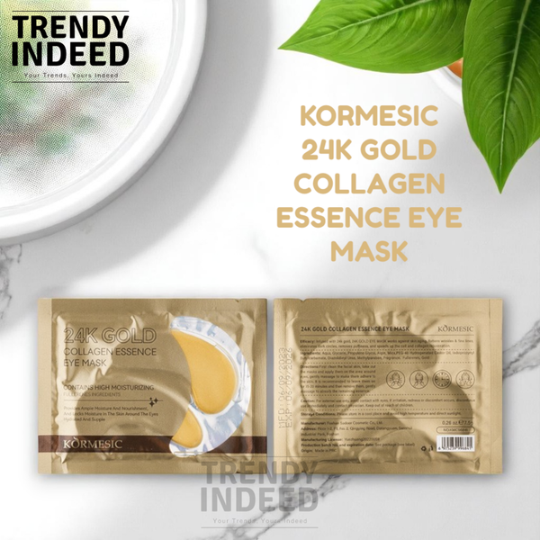 Kormesic 24K Gold Collagen Eye Mask – Anti-Aging & Dark Circle Care, 5-Pack Bundle (7.5g each)