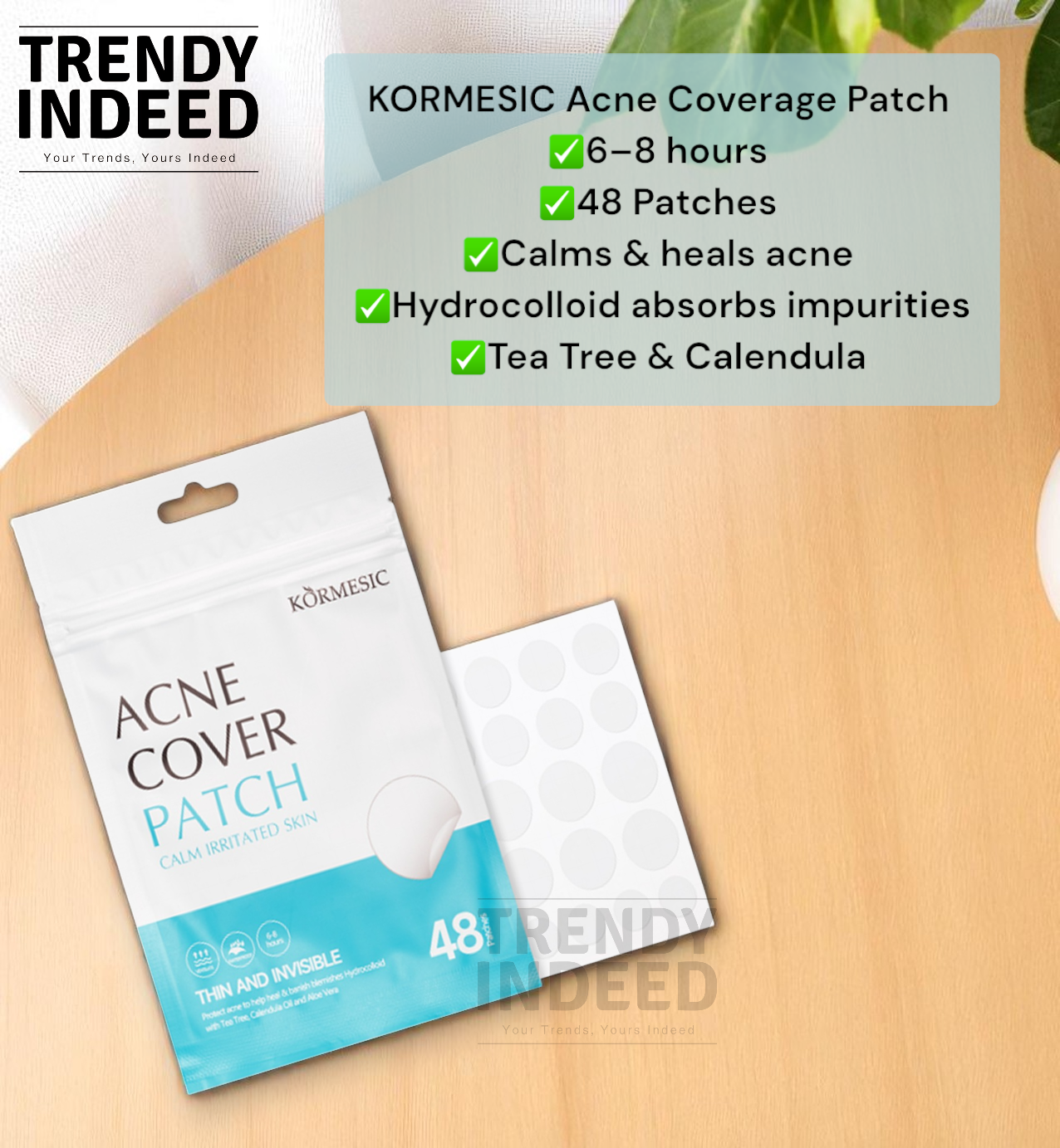 KORMESIC Acne Coverage Patch Bundle of 3 – Advanced Hydrocolloid Pimple Healing Patch with Natural Oils, 48 Pcs