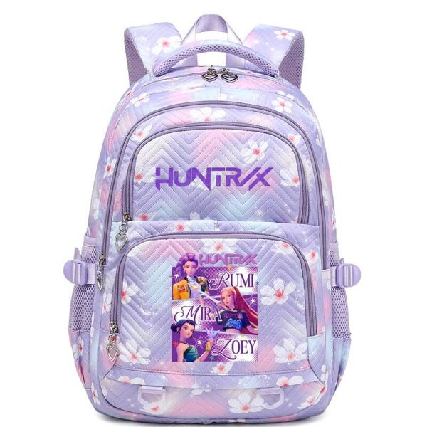 Korean Style Demon Hunter-Inspired School Backpack | Large Capacity Waterproof Lightweight Bag for Primary & Secondary Students
