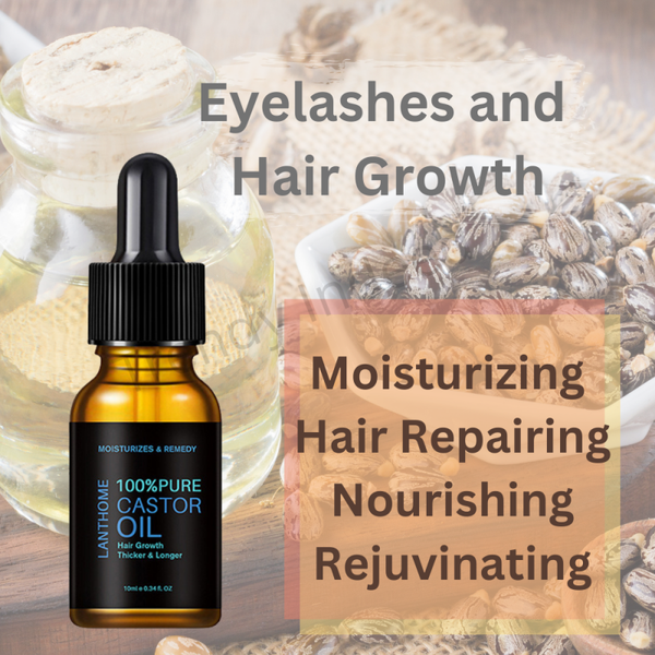 Lanthome Gentle Moisturizing Hair Repair Liquid Castor Oil With Mascara Brush- 10ml