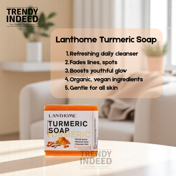 Revitalize and Nourish Your Skin with Lanthome Turmeric Soap: Refreshing, Repairing, and Nourishing