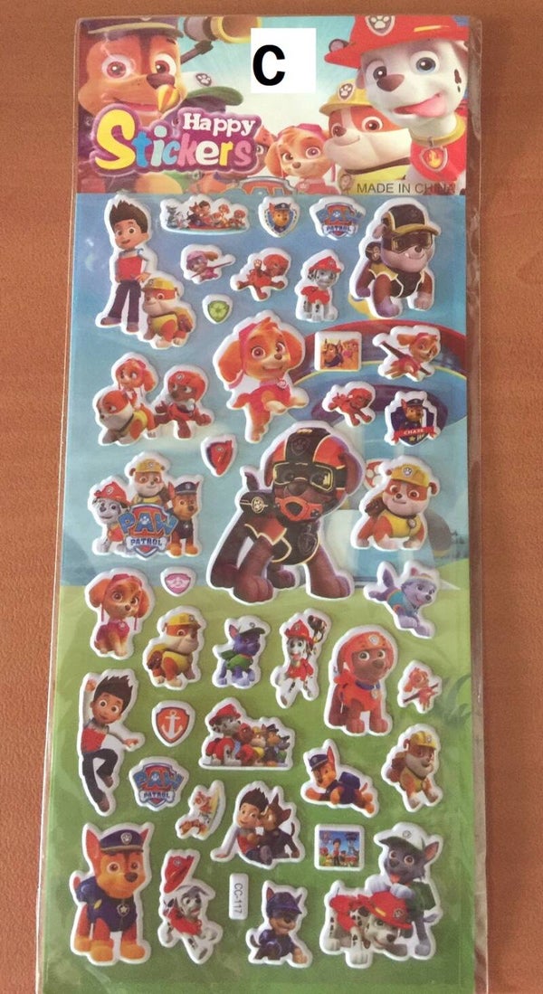 Rescue Team-Inspired Puffy Stickers for Kids | Waterproof PVC | Design C | PRE2019123
