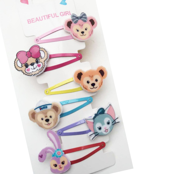 Duffy & Friends Style Hair Accessories – Plush Cartoon Clip