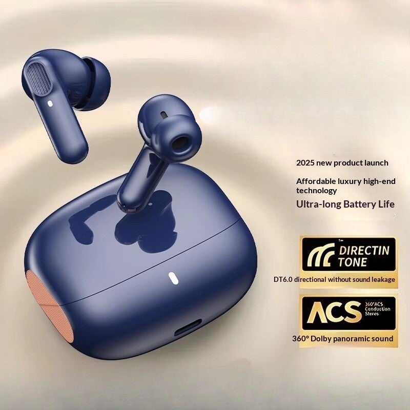 Wireless Bluetooth Noise-Canceling Sports Earbuds | Bluetooth 5.2 Semi In-Ear Earphones with ENC Mic