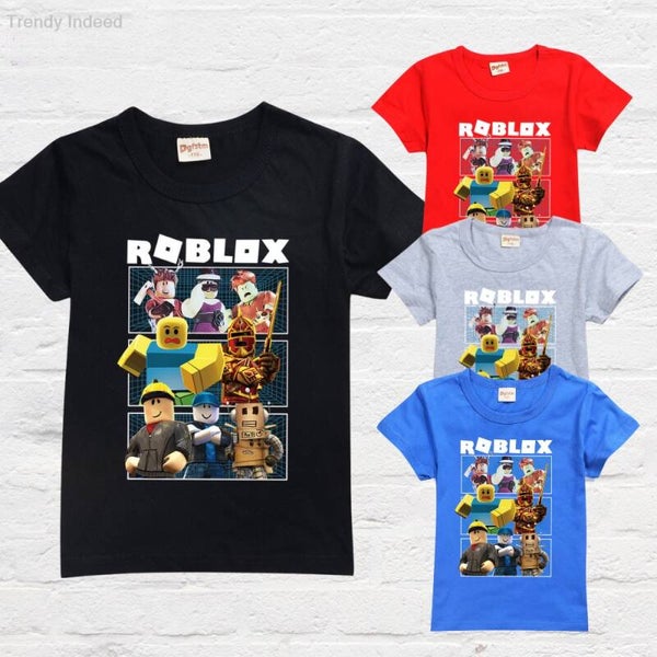 Block-Building Game Inspired Cartoon T-Shirt for Kids & Teens | Soft Cotton Casual Wear | Sizes 100-170