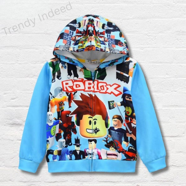 Inspired by Roblox Style – Kids Gaming Hoodie Jacket for Fun & Fashion Adventures