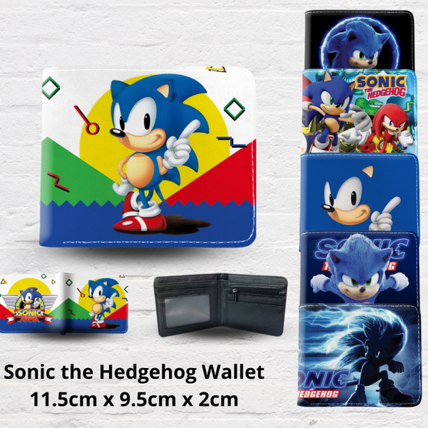 Sonic the Hedgehog-Inspired Short Wallet | Cool Cartoon Style Wallet for Kids & Fans