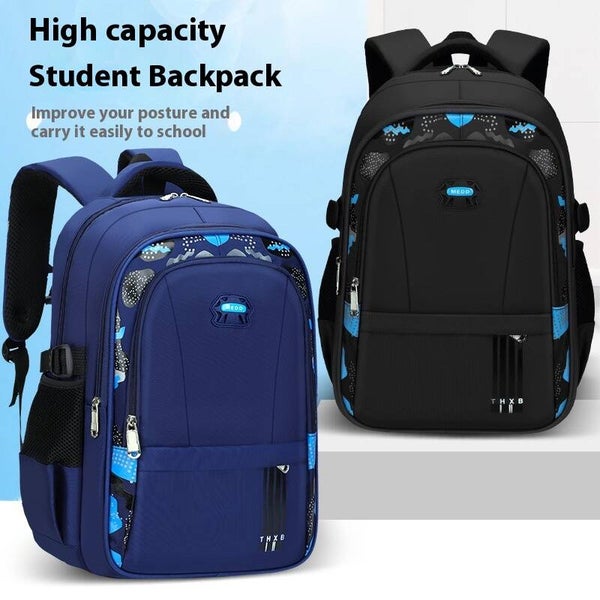 Large Capacity Kids School Backpack | Breathable Lightweight Burden-Reducing School Bag for Boys & Girls