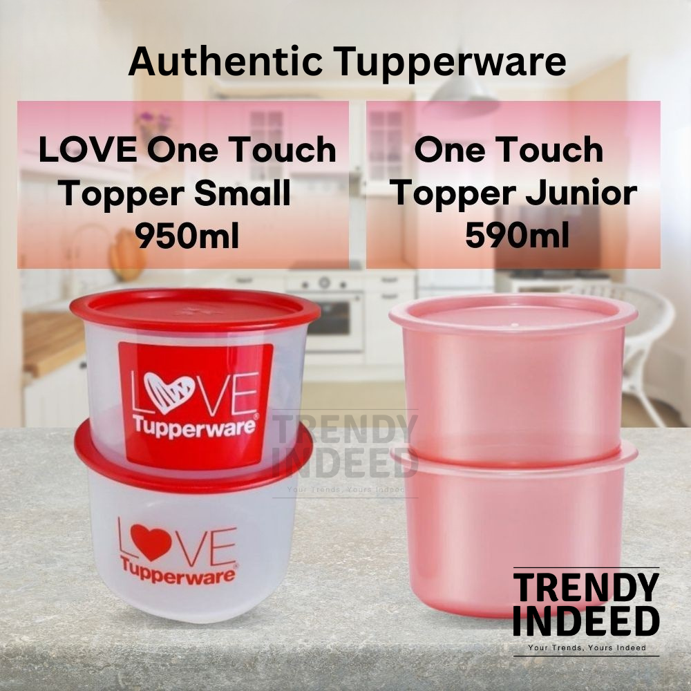 Authentic Tupperware One Touch Topper Small – 950ml or Junior – 590ml