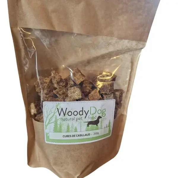 Cubes de peau de cabillaud