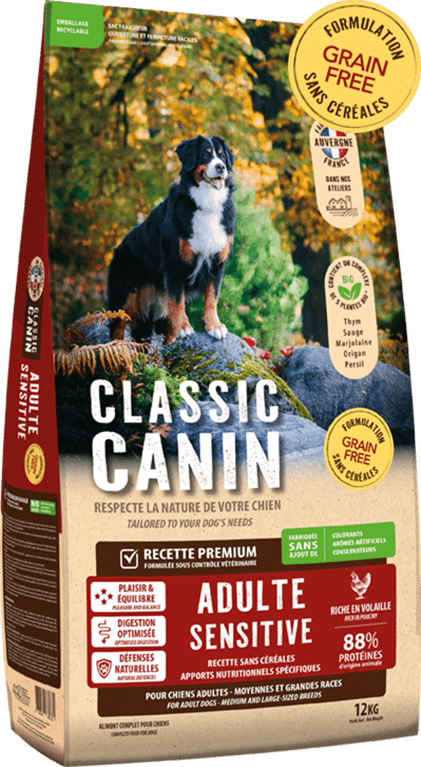 Classic Canin Adulte Sensitive (sans céréales)