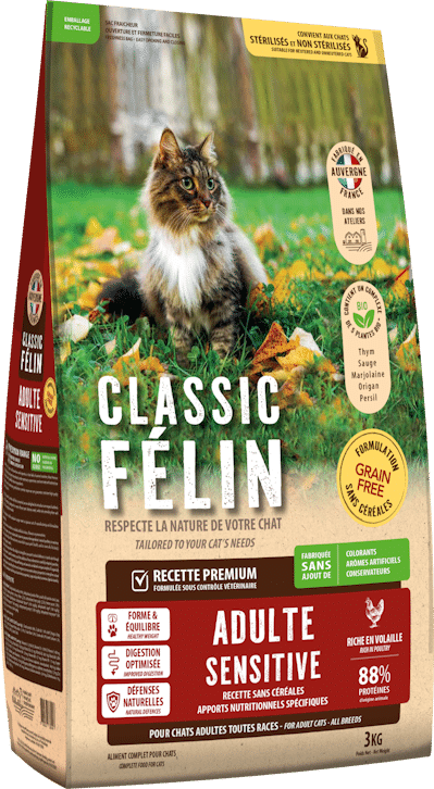 Classic Félin Adulte Sensitive (sans céréales)