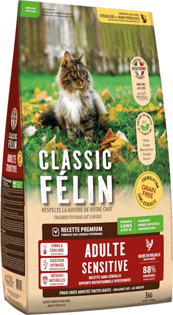 Classic Félin Adulte Sensitive (sans céréales)