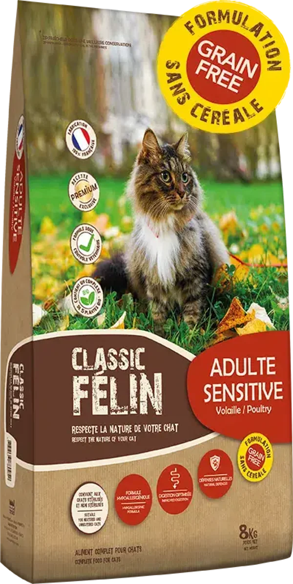 Classic Félin Adulte Sensitive (sans céréales)