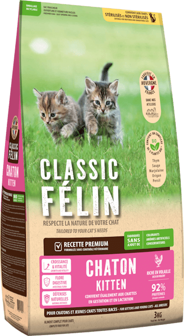 Classic félin chaton 3kg