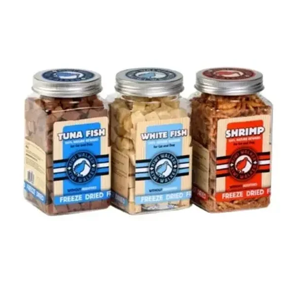 Boite de cubes de poisson lyophilisés