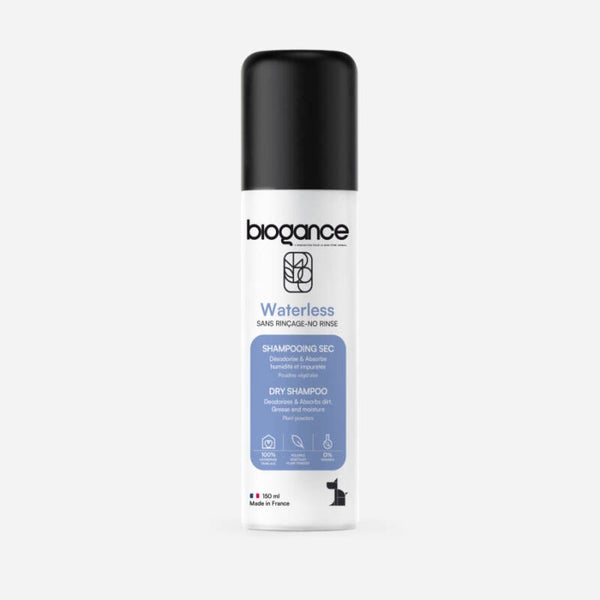 Shampooing sec chien Waterless Biogance