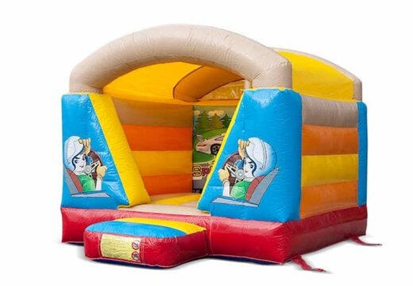 Springkussen auto race