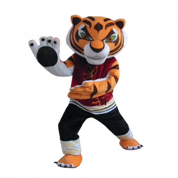 Tijger mascotte Kung Fu Panda