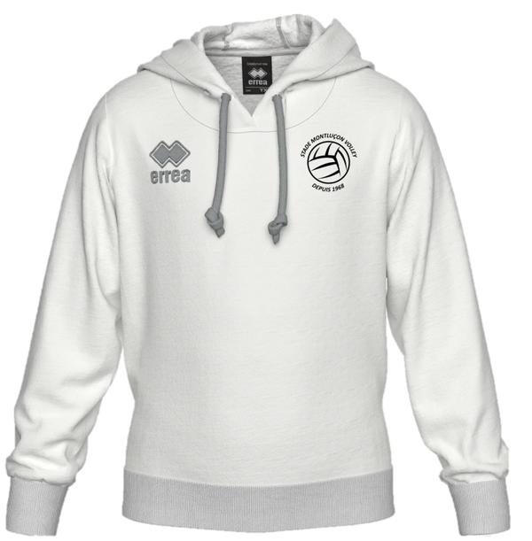 Sweat à capuche Errea Warren 3.0 Blanc - SMV