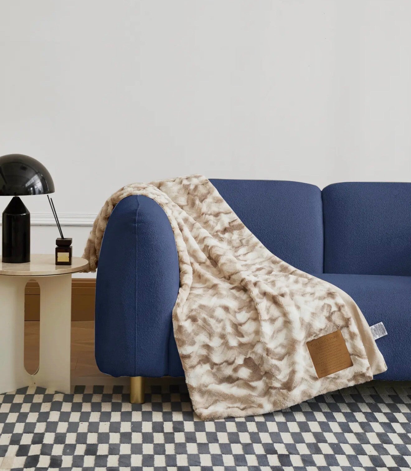 Lord’s Prayer Faux Fur Blanket