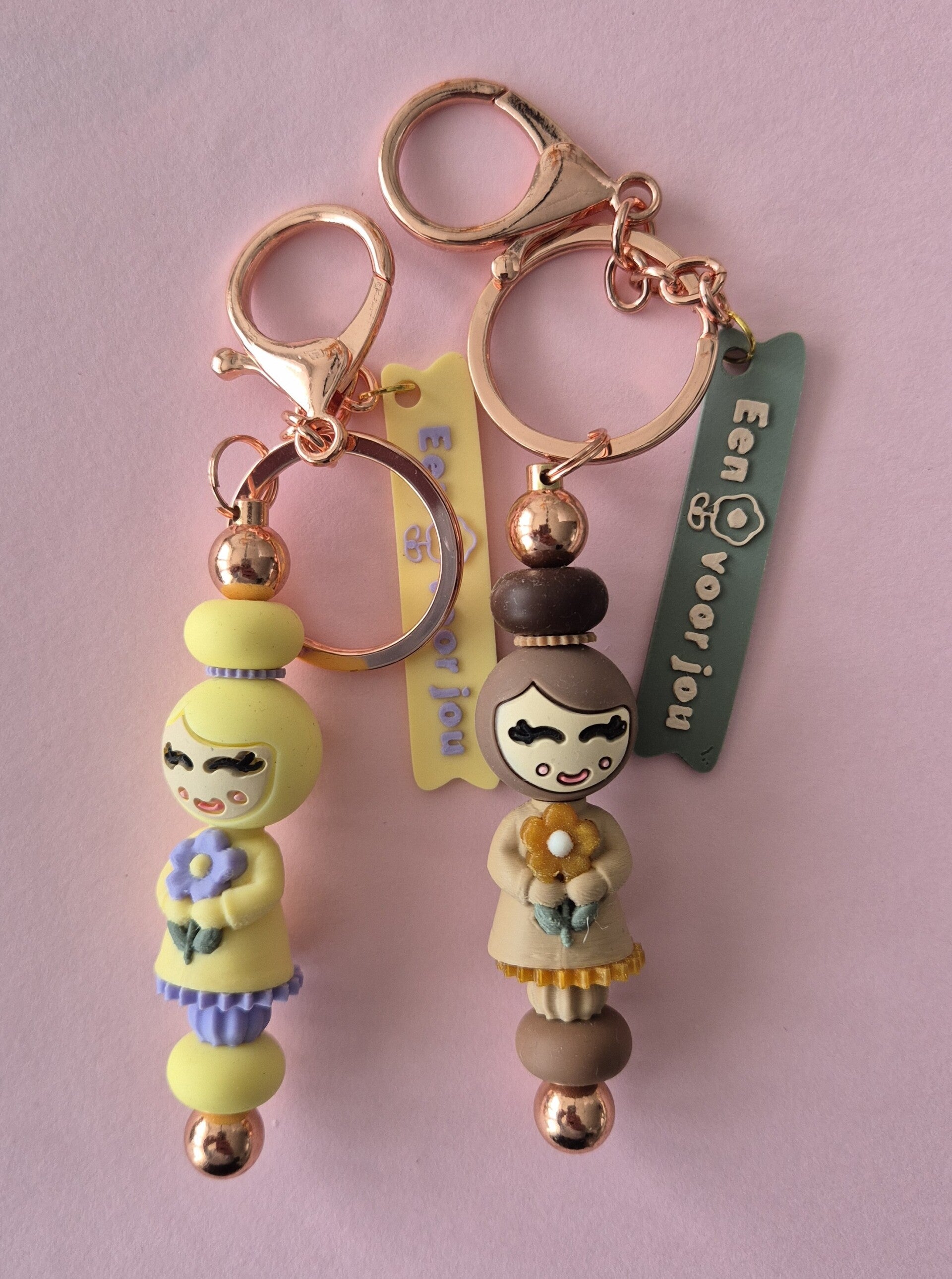 Gelukspopje met bloem