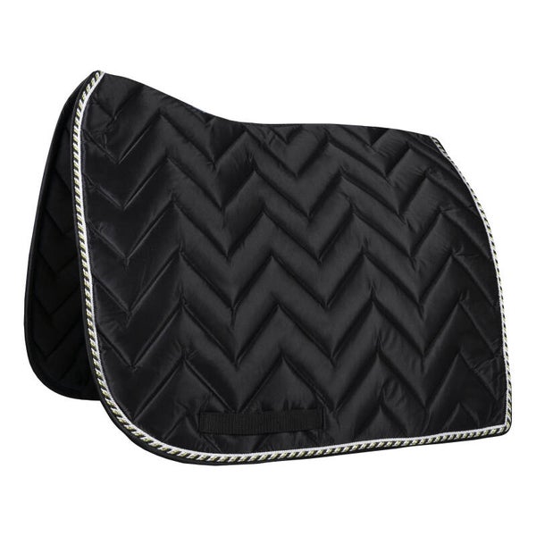 ZADELDEK SATIJN DR ZWART