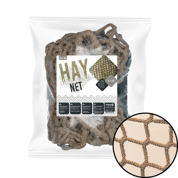 Hay Slowfeeder net 2,5 kg (5 mm dik, maaswijdte 45 mm)