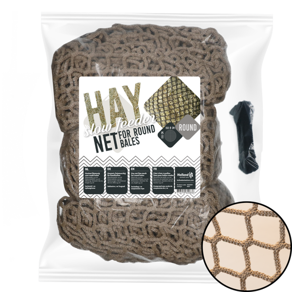 Hay Slowfeeder net speciaal voor ronde baal