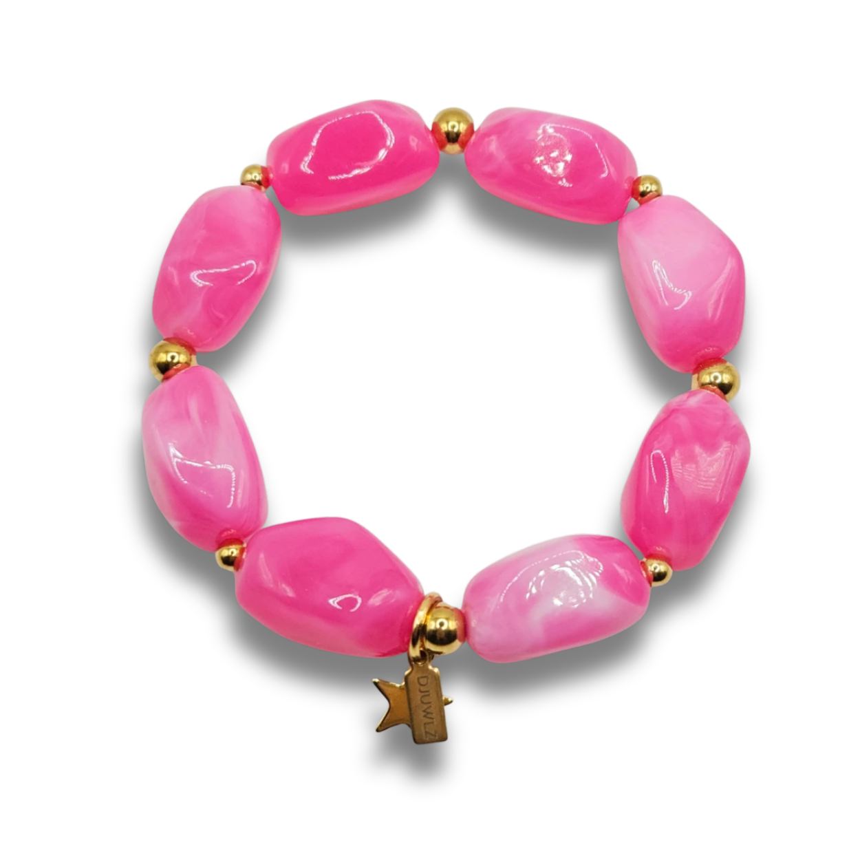 Acryl Kralenarmband | Chunky Bubblegum Roze