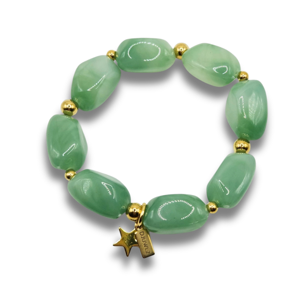 Acryl Kralenarmband | Chunky Pistache