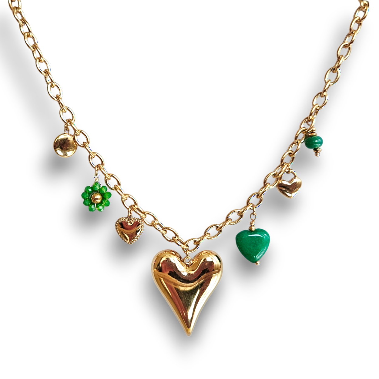 Bedelketting Goudkleur |  Big Heart