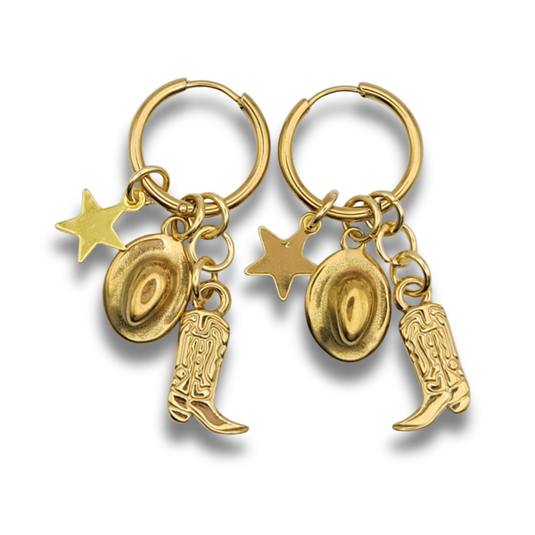 Oorbellen Bedeltjes | Cowboylaars Yihaaa