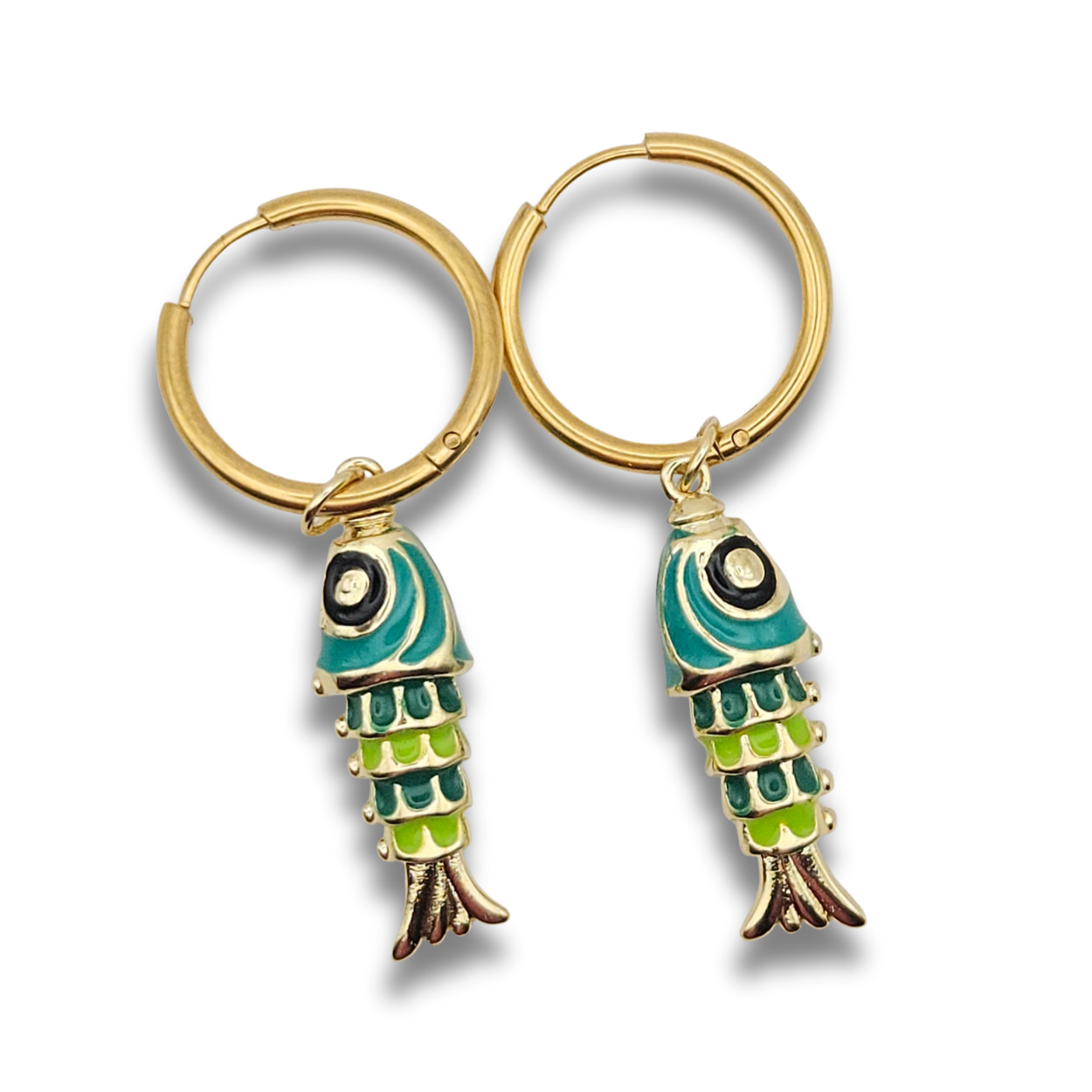 Oorbellen Bedeltjes | Groene Visjes