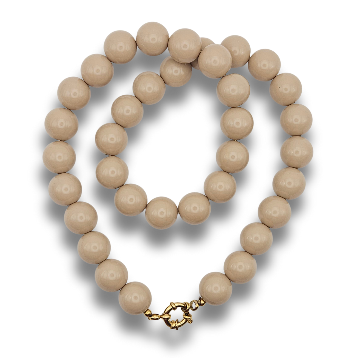 Acryl Kralenketting Basis | Beige