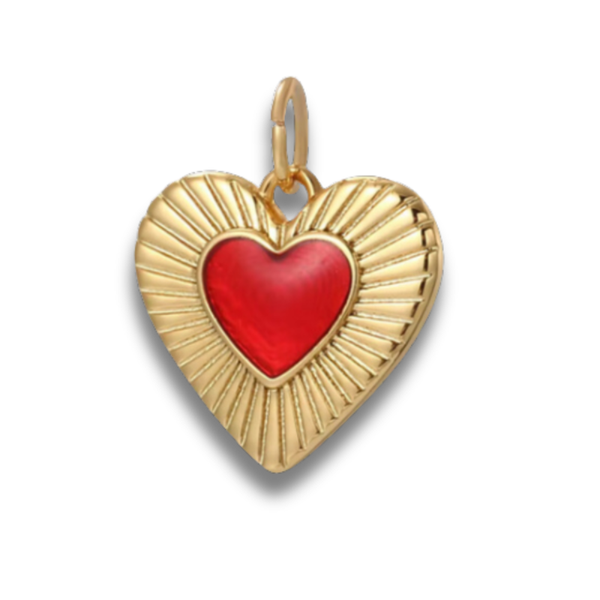 Losse Bedel | Royal Hart Rood - Goud (M)