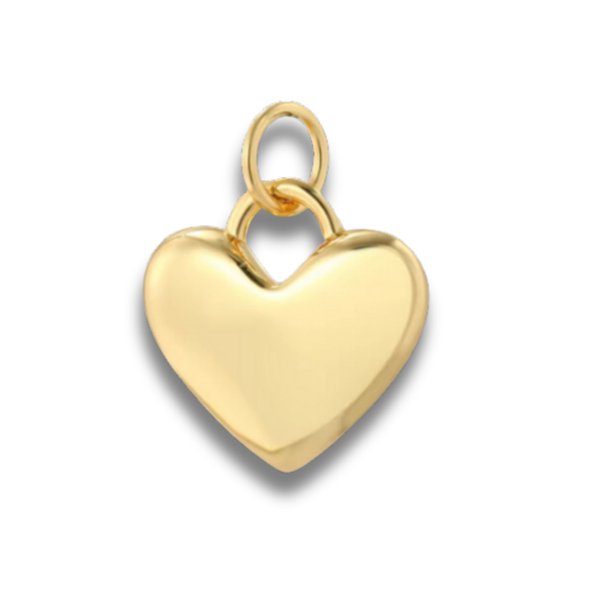 Losse Bedel | Puffy Hartje Goud (M)