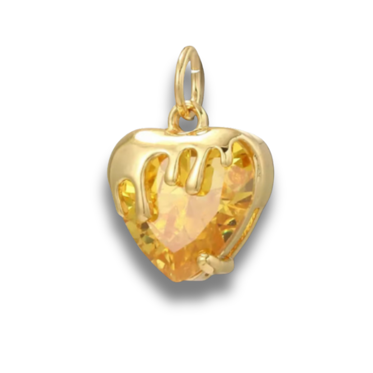 Losse Bedel | Smeltend Champagne Hart (M)