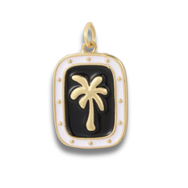 Losse Bedel | Palmboom Zwart-Wit (M)