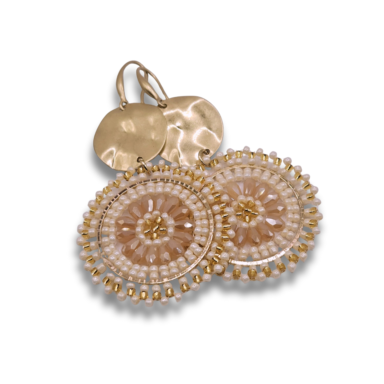 Statement Oorbellen Dromenvanger | Creamy Peach