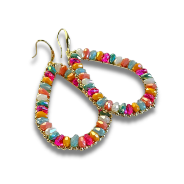 Statement Oorbellen Druppel | Multikleur