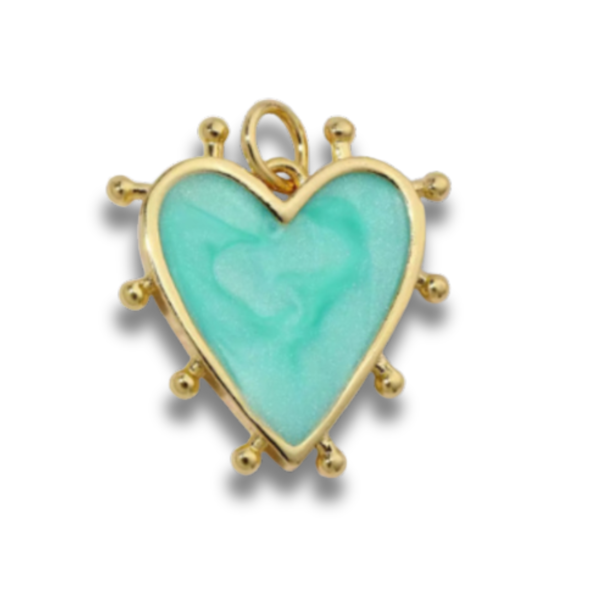 Losse Bedel | Turkoois Hart (M)