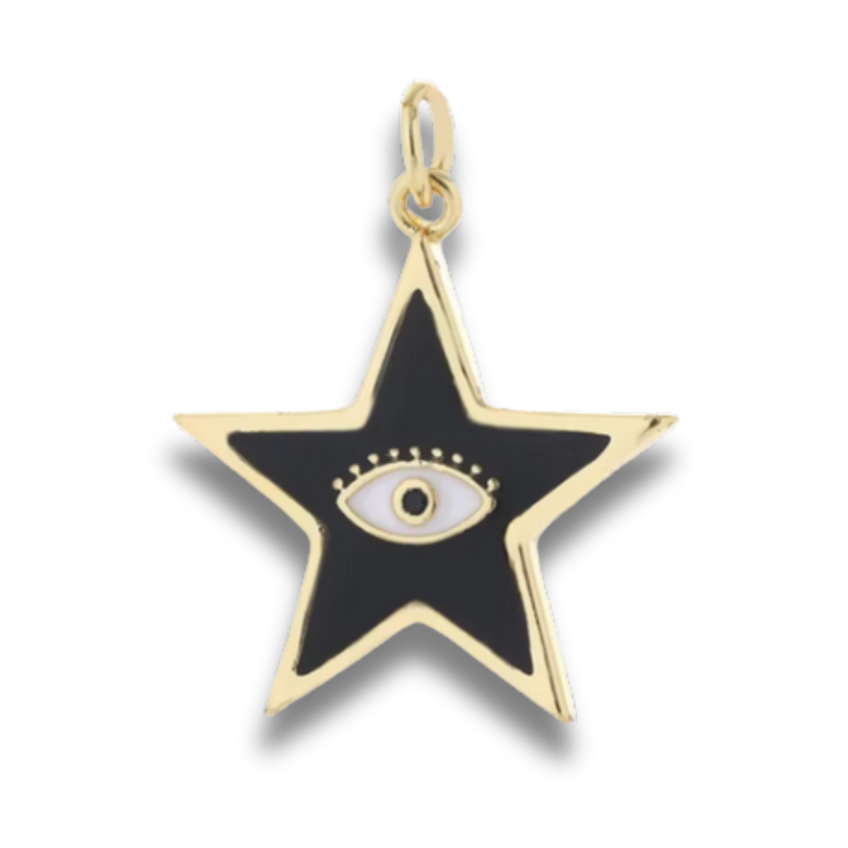 Losse Bedel | Boze Oog Ster Zwart (M)