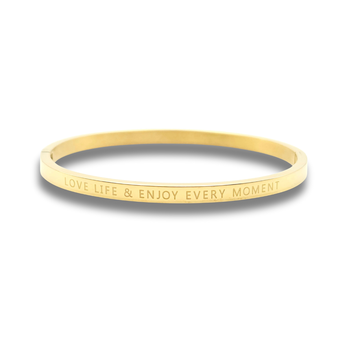 Bangle Armband Goudkleur | LOVE, LIFE & ENJOY