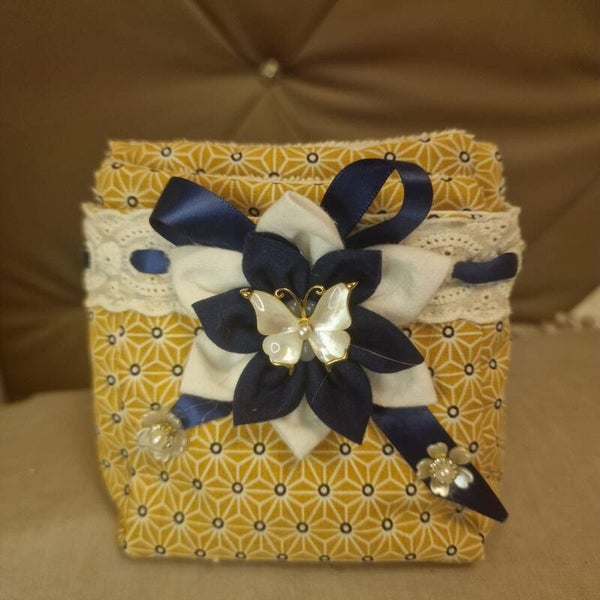 Panier en coton et lingettes lavables