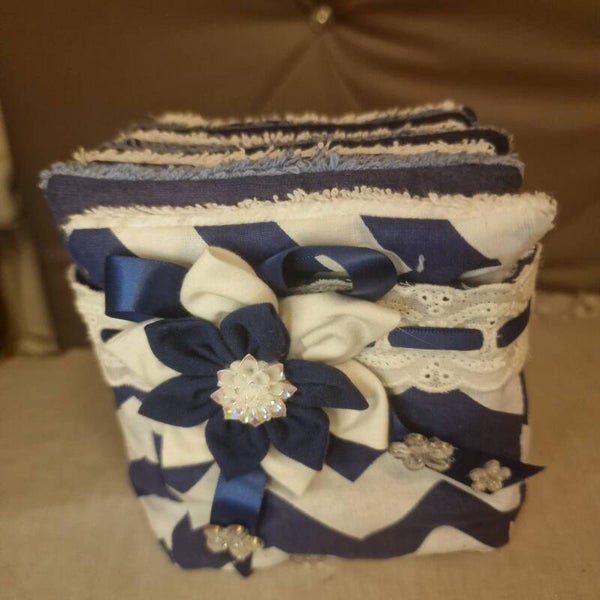Panier en coton et lingettes lavables