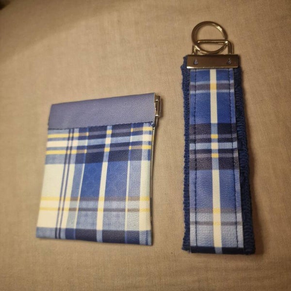 Ensemble porte-clés & porte-monnaie en similicuir