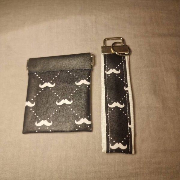Ensemble porte-clés & porte-monnaie en similicuir