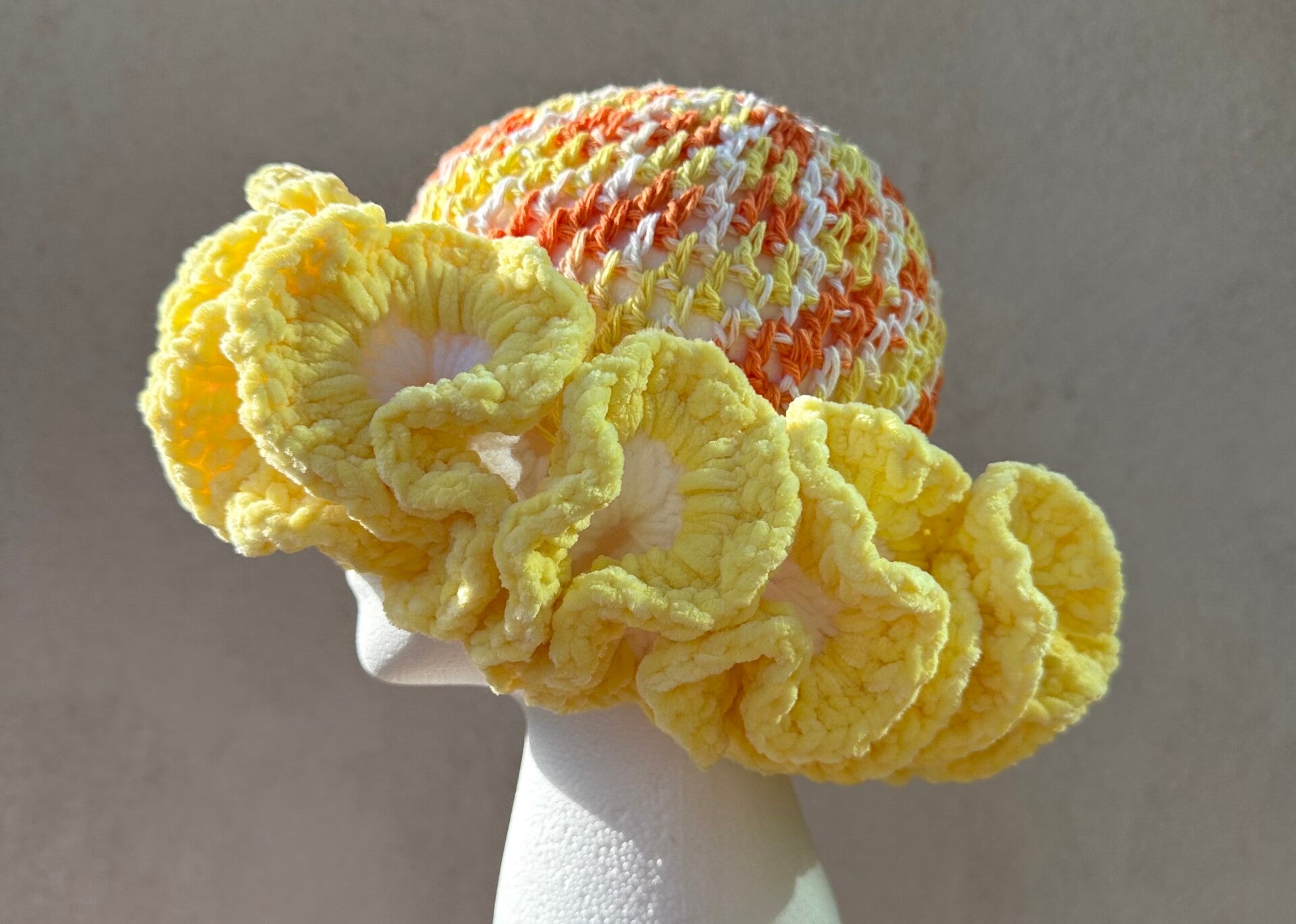 Sunrise Mega Ruffle Bucket Hat
