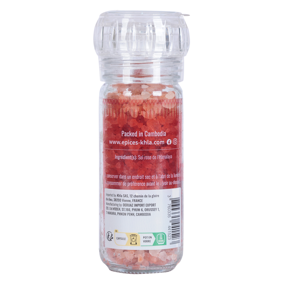 Roze Himalayazout - in korrels - 100g - Molen ( Cambodja)